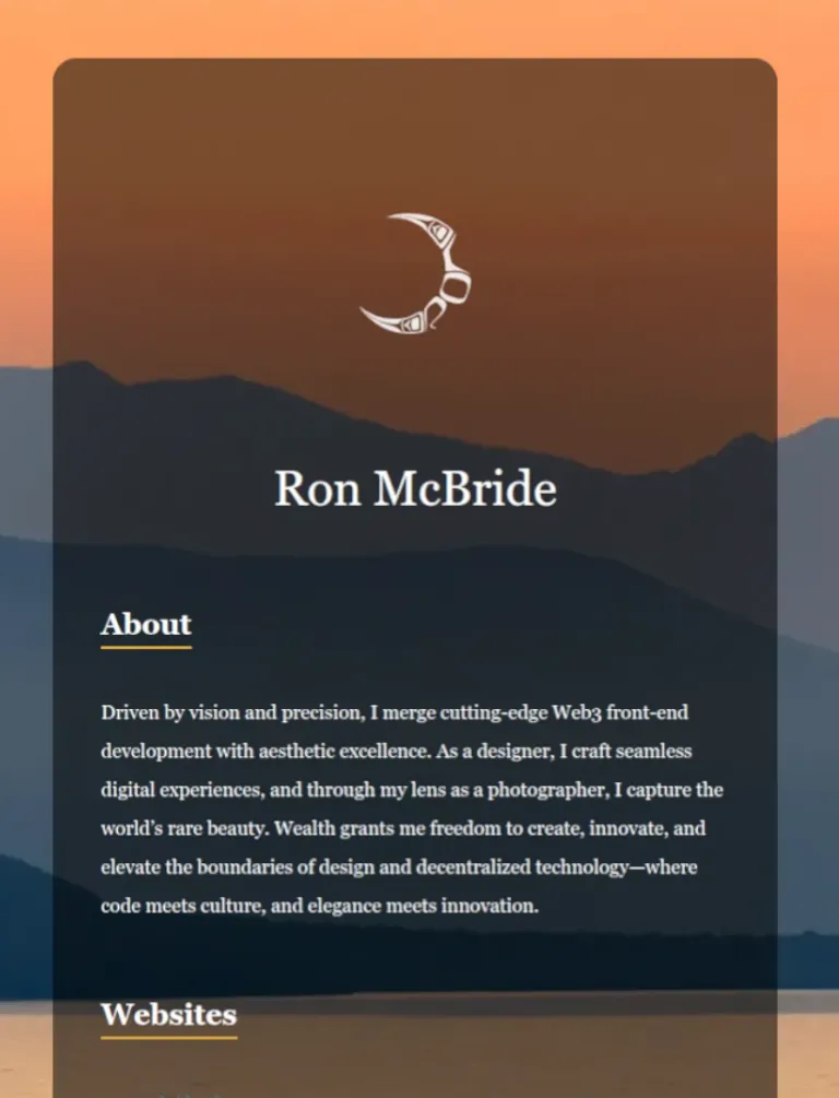 Ron McBride Card